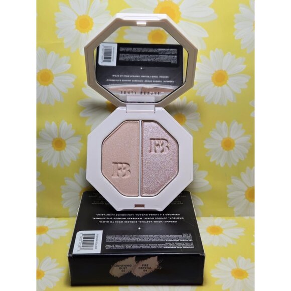 Fenty Beauty Killawatt Freestyle Highlighter Duo LIGHTNING DUST FREE CRYSTAL - Picture 1 of 8